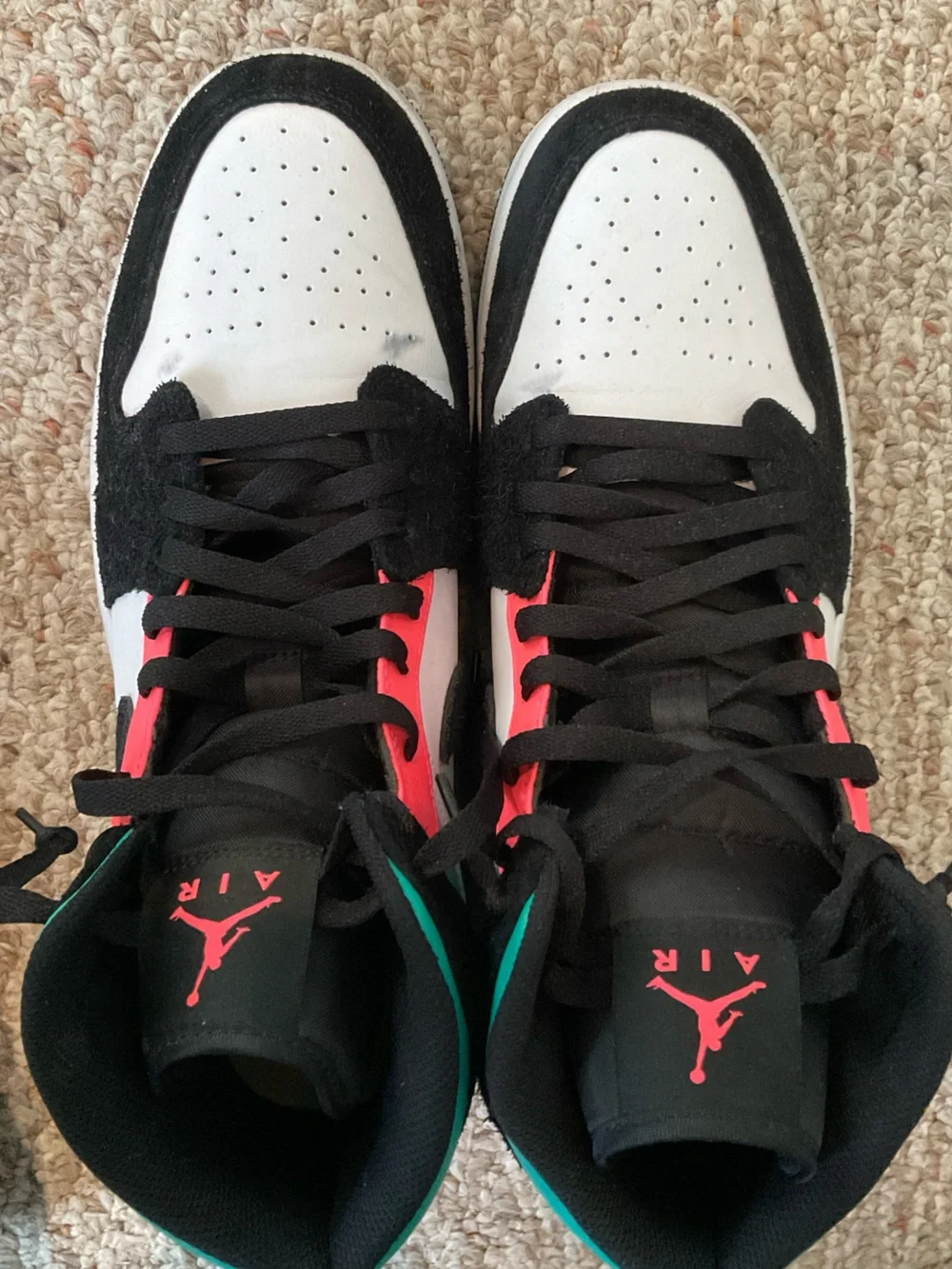 2020 Air Jordan 1 Mid SE 'South Beach' in size Men’s 13